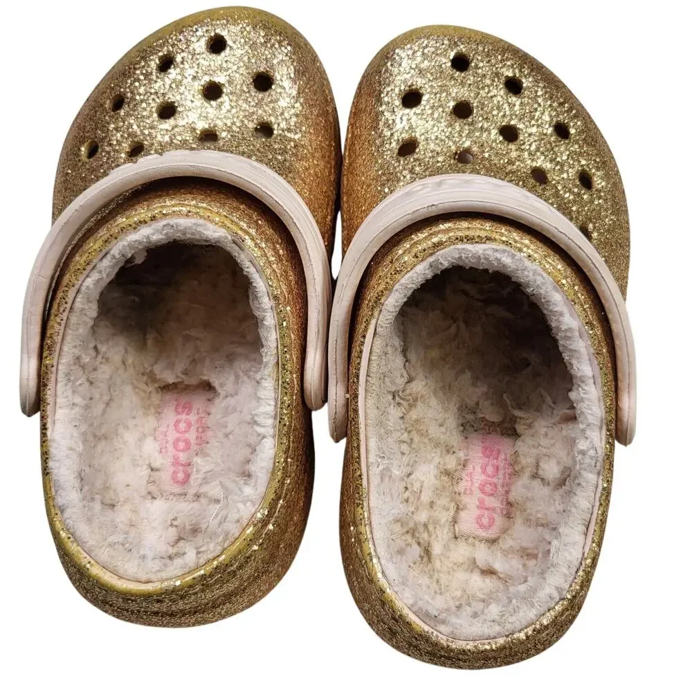 Crocs Classic Kids glitter Pink Girls C 8